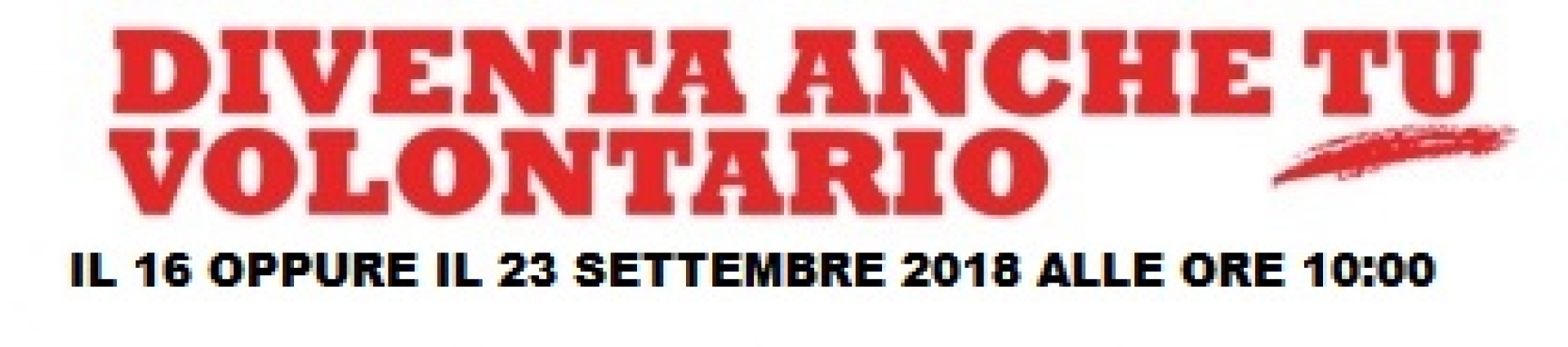 Corso per Volontari 2018